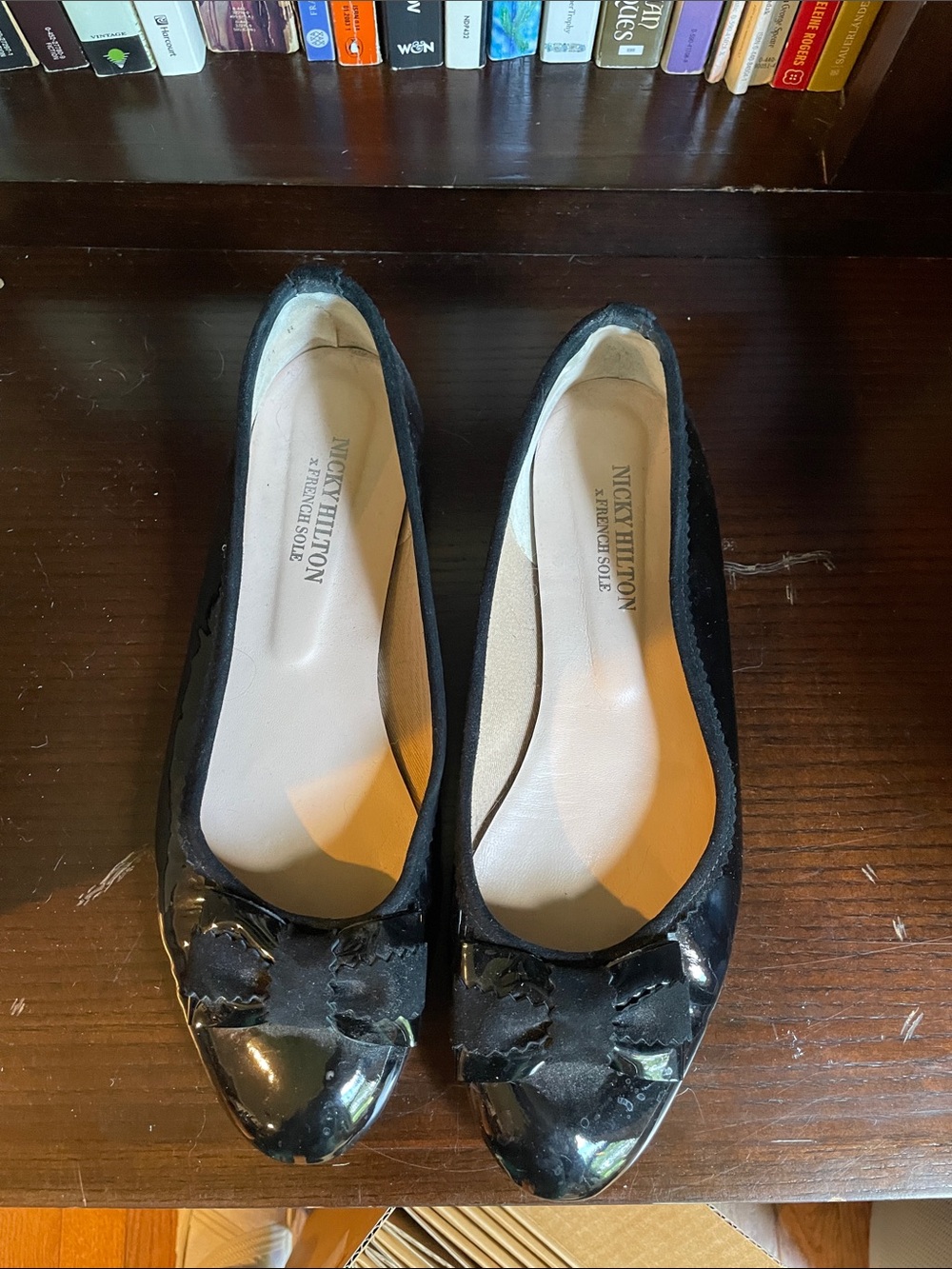 Nicky Hilton x French Sole Patent Ballet Flats